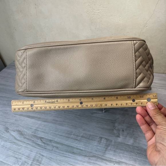 Lug Cable Car Classic Vegan Leather Shoulder Crossbody Messenger RIFD Bag Cream - Picture 14 of 16